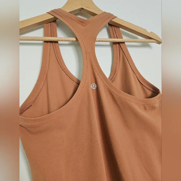 Lululemon Cool Racerback II *Shorter Length Desert Sun Sz 4/6? Tank - Picture 6 of 9
